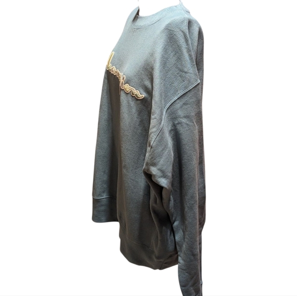 NWT Champion Reverse Weave Chenille Crewneck Sweatshirt Dusty Blue Men's XL - Picture 8 of 14